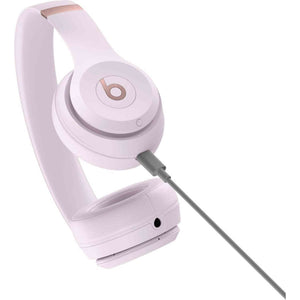 Beats Solo 4 - Wireless Bluetooth On-Ear Headphones, Apple & Android Compatible, Up to 50 Hours of Battery Life - Cloud Pink - Used Beats