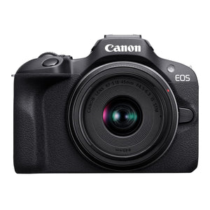 Canon EOS R100 RF-S18-45mm F4.5-6.3 is STM & RF-S55-210mm F5-7.1 is STM Lens Kit, Mirrorless Camera, RF Mount, 24.1 MP, Continuous Shooting, Full HD Video, 4K, Lightweight, Wi-Fi, Content Creation Canon