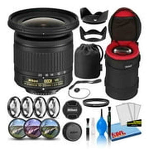 Nikon AF-P DX 10-20mm f/4.5-5.6G VR Lens 20067 Intl Model Bundle
