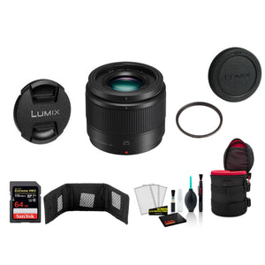 Panasonic Lumix G 25mm f/1.7 ASPH. Lens with Memory Card International Model - Panasonic