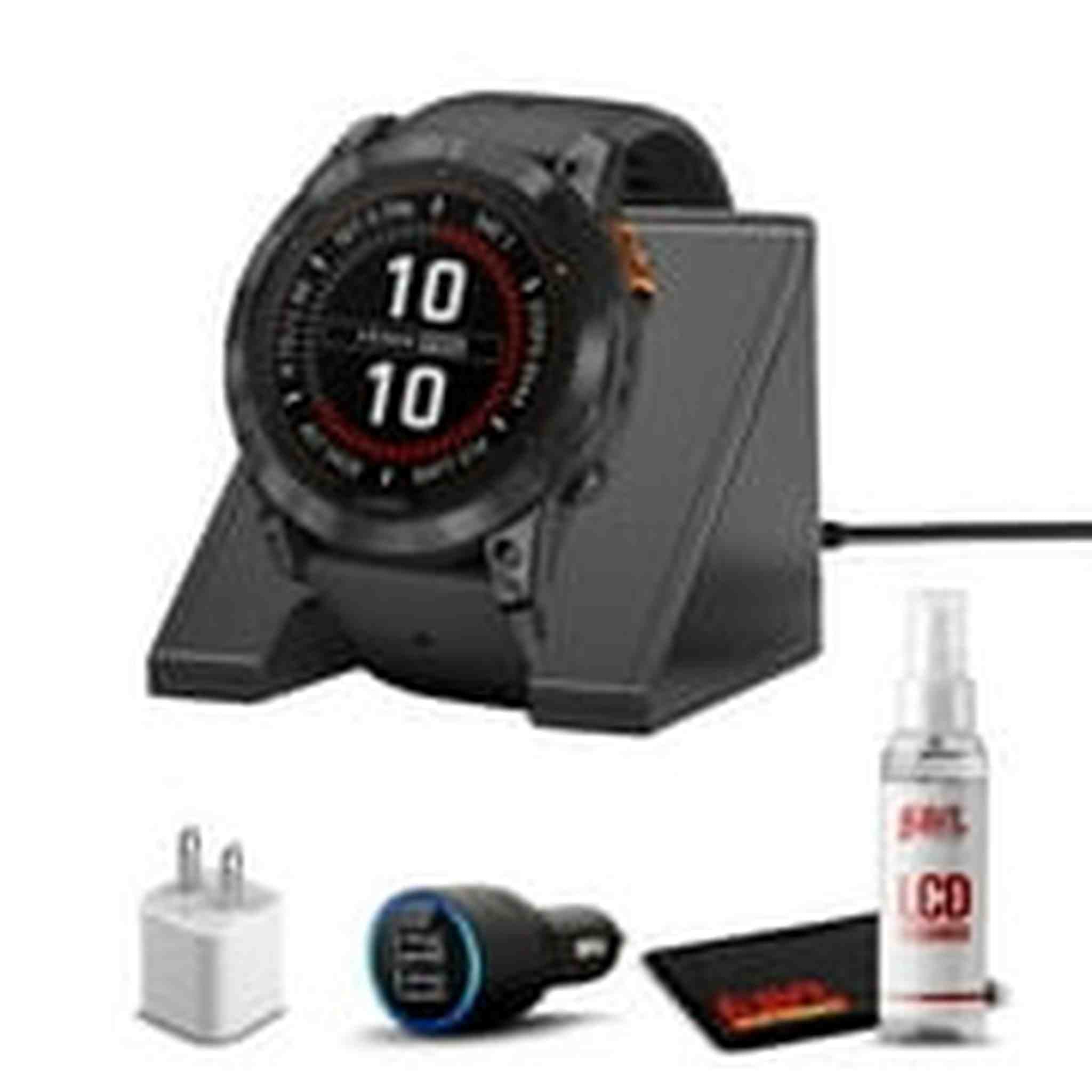 Garmin fenix 7X Pro Solar, Glass, Slate Gray Steel, Black with Accessories Garmin