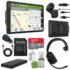 Garmin dezl OTR1020, Extra-Large, Easy-to-Read 10” GPS Truck Navigator Bundle Garmin