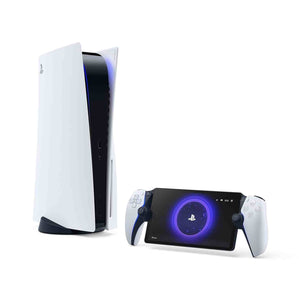 PlayStation Portal Remote Player 5 White + Sony PULSE Explore Earphones Bundle PlayStation