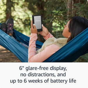 Kindle 16 GB - 2024 - Lightest and most compact Kindle, with glare-free display, faster page turns, adjustable front light, and long battery life - Black + More