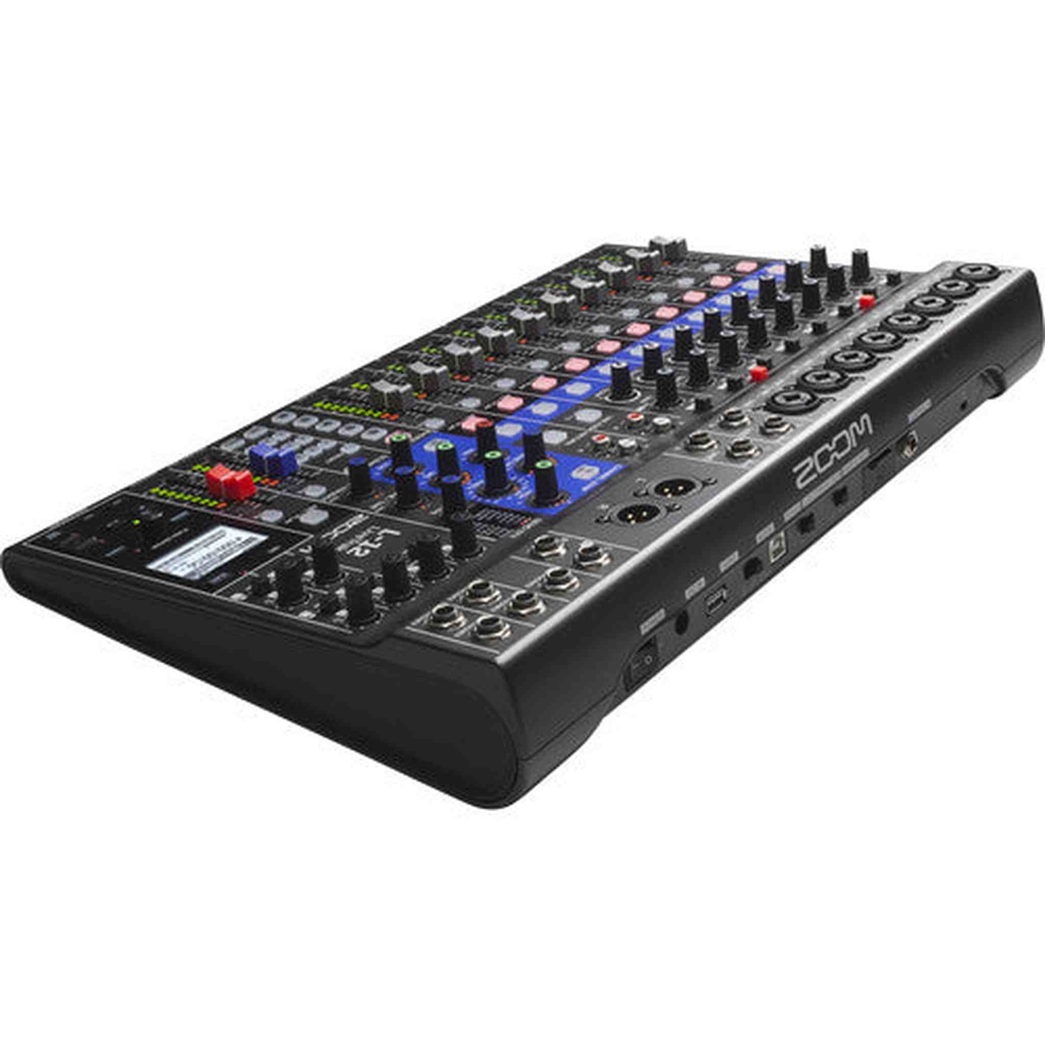Zoom LiveTrak L-12 Digital Mixer & Multitrack Recorder, for Music, Podcasting, and More, 12-Input/ 14-Channel SD Recorder, 14-in/4-out USB Audio Interface, 5 Powered Headphone Outputs Zoom