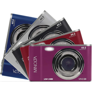 Minolta MND20 44 MP / 2.7K Ultra HD Digital Camera Magenta Minolta