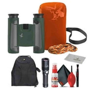 Swarovski 8x25 CL Pocket Binoculars Green Mountain Accessories Bundle Swarovski
