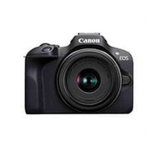 Canon EOS R100 RF-S18-45mm F4.5-6.3 is STM Lens Kit, Mirrorless Camera, RF Mount, 24.1 MP, Continuous Shooting, Eye Detection AF, Full HD Video, 4K, Lightweight, Wi-Fi, Bluetooth, Content Creation - Reconditioned Canon