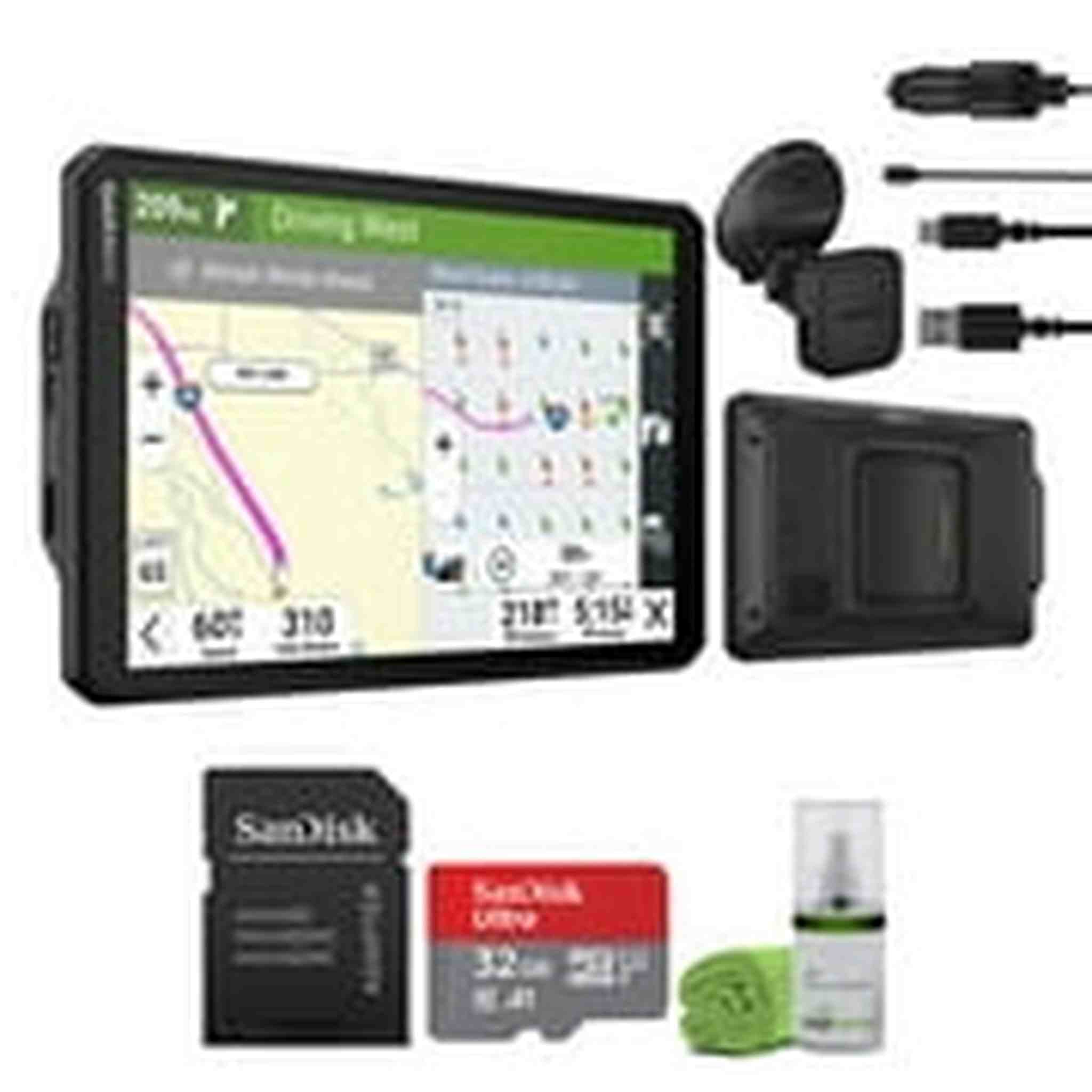 Garmin dezl OTR820, Large, Easy-to-Read 8” GPS Truck Navigator Bundle Garmin