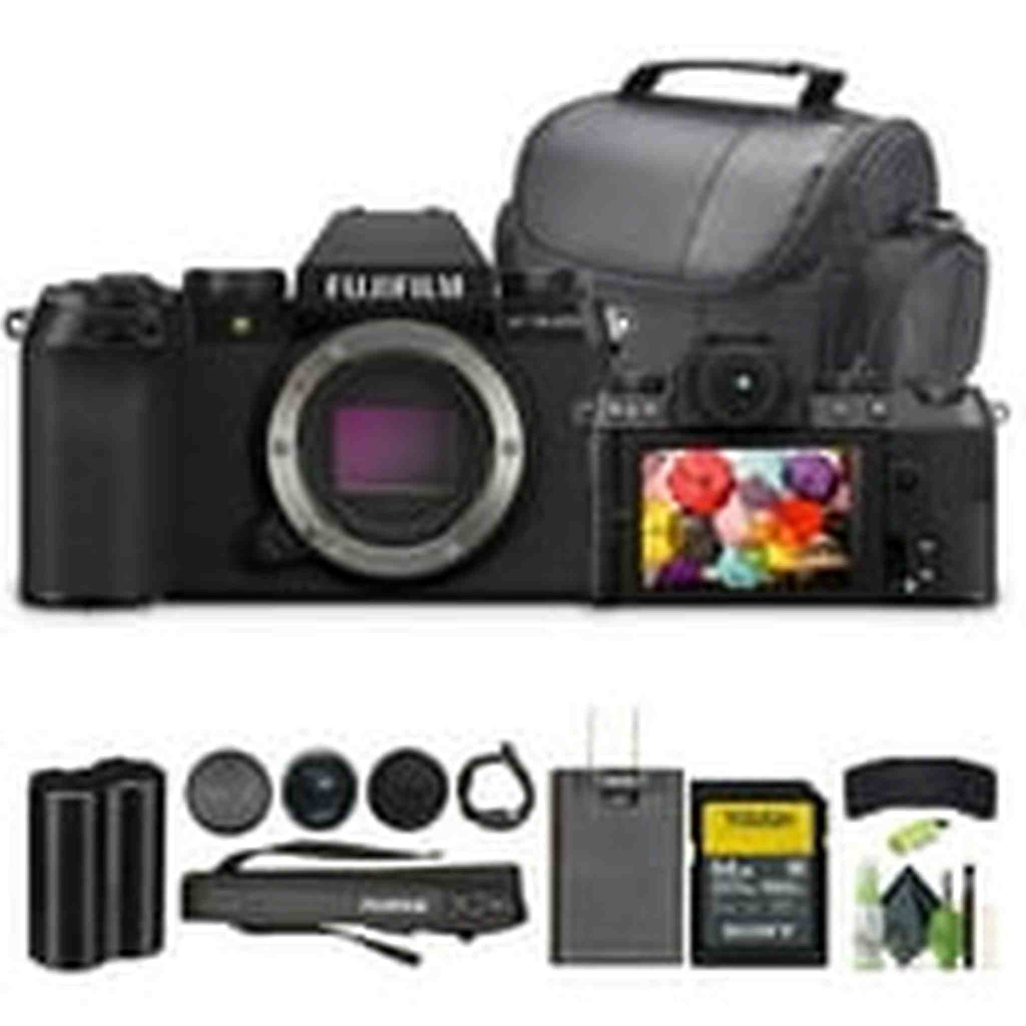 Fujifilm X-S20 Professional Compact Digital Mirrorless Camera Body Black Bundle Fujifilm