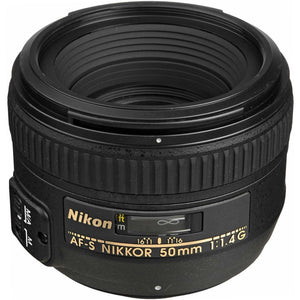 Nikon AF-S NIKKOR 50mm f/1.4G Lens with Pro Filter Certified Refurbished - Reconditioned Nikon