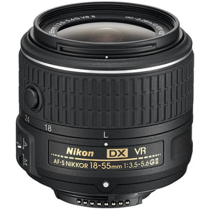 Nikon AF-S DX NIKKOR 18-55mm f/3.5-5.6G Vibration Reduction II Zoom Lens with Auto Focus for Nikon DSLR Cameras - Used Nikon
