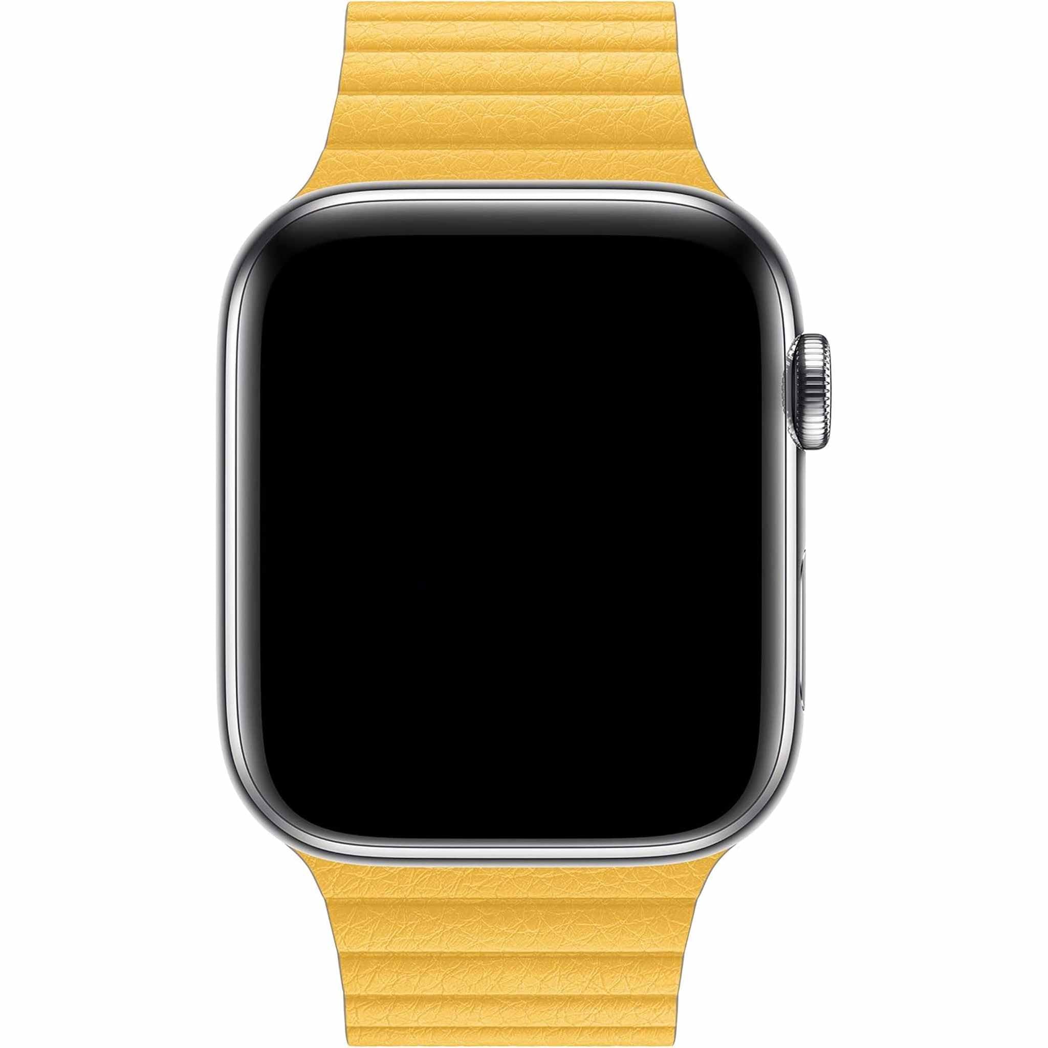 Apple Watch Leather Loop 44mm - Meyer Lemon - Medium Apple