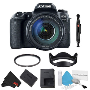 Canon EOS 77D DSLR Camera with 18-135mm Lens Bundle International Model Canon