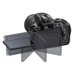 Nikon 1576 D5600 DX-Format Digital SLR with AF-P DX NIKKOR 18-55mm f/3.5-5.6G VR Lens, Black Renewed - Reconditioned Nikon