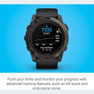 Garmin fenix 7 Pro Solar Sapphire Carbon Gray Titanium Black with Accessories Garmin