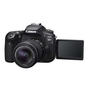 Canon EOS 90D 32.5MP Digital SLR Camera - Black Kit with 18-55mm f/3.5-5.6 IS - Refurbished - Like New Canon