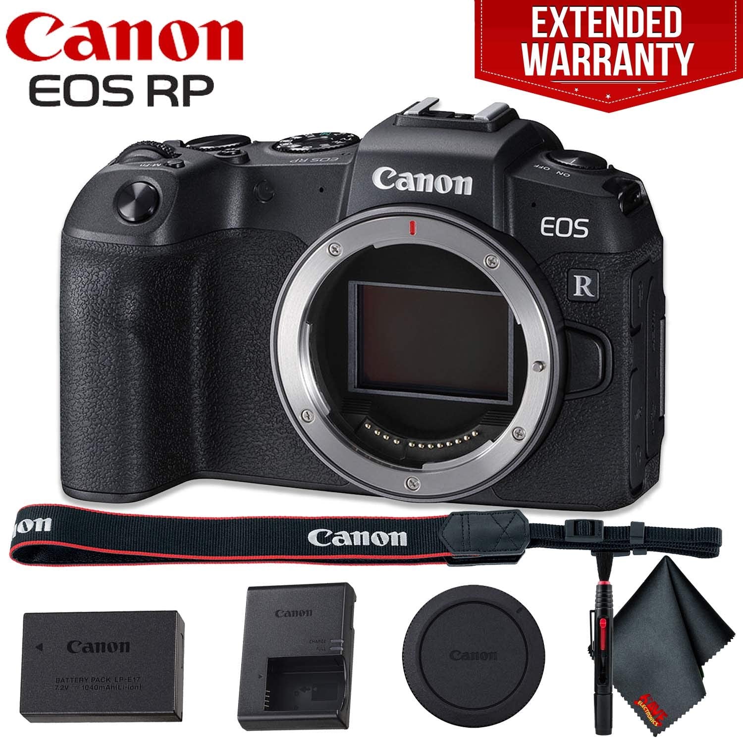 Canon EOS RP Mirrorless Digital Camera (Body Only) - Includes - Cleani