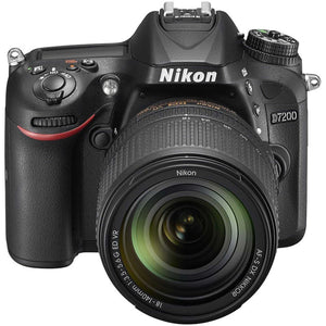 Nikon D7200 24.2 MP DX-Format Digital SLR Camera with 18-140mm VR Lens Black Renewed - Reconditioned Nikon
