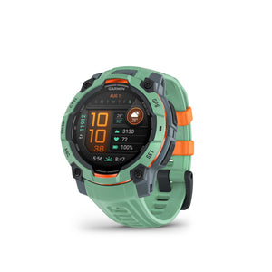 Garmin Instinct® 3 45mm, AMOLED Display, Rugged Outdoor GPS Smartwatch, Metal-Reinforced Bezel, Built-in Flashlight, Up to 18 Days of Battery Life, Neo Tropic Garmin