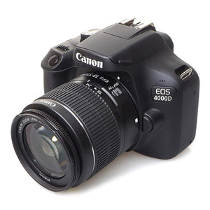 Canon EOS 4000D Rebel T100 EF-S 18-55mm and EF-S 55-250mm Lens Bundle �SanDisk 32gb + Filters + MORE - International CANON