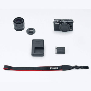 Canon EOS M100 Mirrorless Camera w/ 15-45mm Lens - Wi-Fi, Bluetooth, and NFC Enabled Black International Model - Used