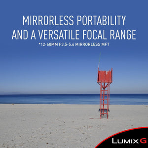 PANASONIC LUMIX G VARIO LENS, 12-60MM, F3.5-5.6 ASPH., MIRRORLESS MICRO FOUR THIRDS, POWER OPTICAL I.S., H-HS12060 - Reconditioned Panasonic