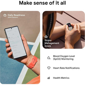 Fitbit Charge 6 Fitness Tracker with Heart Rate, GPS, Premium Membership, Health Tools, - Porcelain/Silver S & L Bands Included - Reconditioned Fitbit