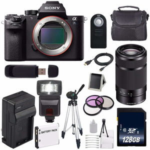 Sony Alpha a7S II a7S Mark II a7SII ILCE7SM2/B Mirrorless Digital Camera International Model + Sony E 55-210mm f/4.5-6 Lens Awesome Bundle