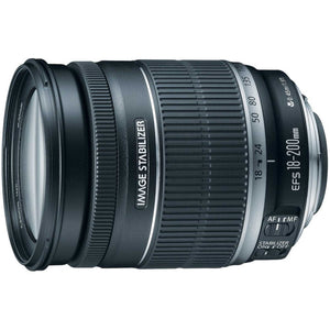 Canon EF-S 18-200mm f/3.5-5.6 IS Standard Zoom Lens for Canon DSLR Cameras - Used Canon