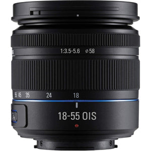 Samsung 18-55mm f/3.5-5.6 OIS Compact Zoom Lens Black with Pro Filter Certified Refurbished - Reconditioned Samsung