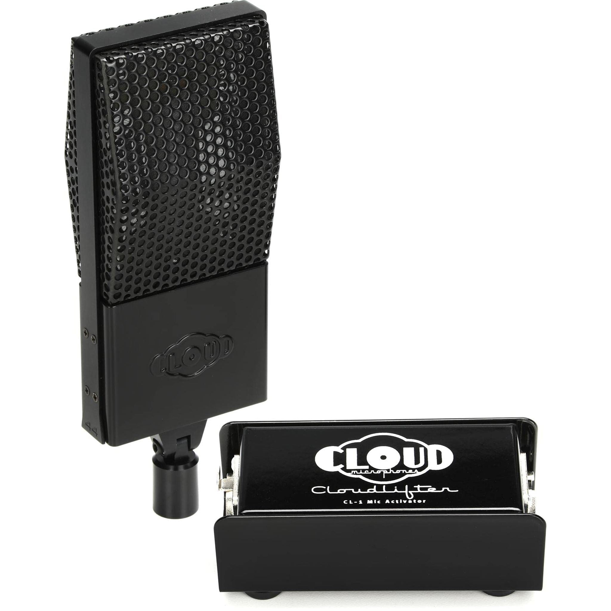Cloud 44 Midnight Passive Ribbon Microphone + Cloudlifter for Professional Voice/Music Recording - USA Made Cloud Microphones