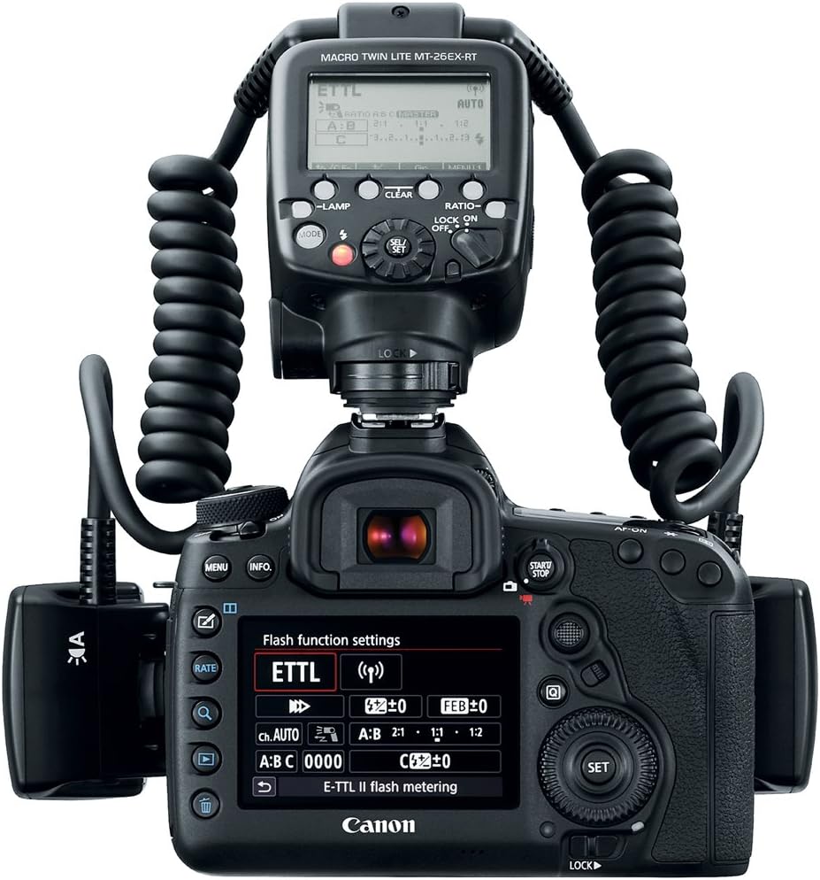 Canon MT-26EX-RT Macro Twin Lite (2398C002) Advanced Bundle with Light + Tripod