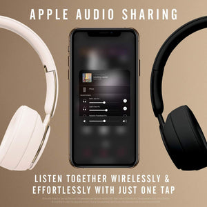 Beats Solo Pro Wireless Noise Cancelling On-Ear Headphones - Ivory Renewed - Reconditioned Beats