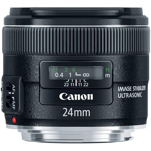 Canon EF 24mm f/2.8 IS USM Wide Angle Lens - Fixed Renewed - Reconditioned Canon