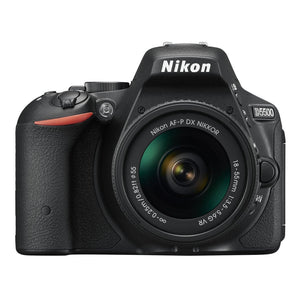 Nikon D5500 Digital SLR Camera - Black 24.2 MP, AF-P 18-55mm VR Lens Kit 3-Inch LCD Screen - International Version No - Used Nikon