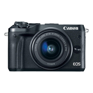 Canon EOS M6 Black EF-M 15-45mm f/3.5-6.3 is STM Lens Kit Renewed - Reconditioned Canon