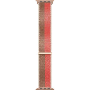 Apple Watch Band - Sport Loop 41mm - Pink Pomelo/Tan - Regular Apple