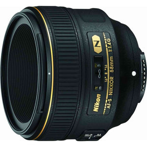 Nikon AF-S 58mm f/1.4G Compact Prime Lens 2210 Intl Model Bundle Nikon