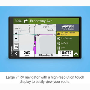 Garmin RV 795 GPS Navigation for RV's with 6Ave Travel Pack Bundle Garmin