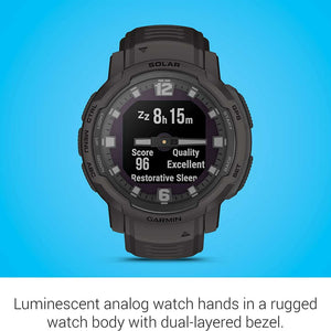 Garmin Instinct Crossover Solar Smartwatch with Standard Accessories Garmin