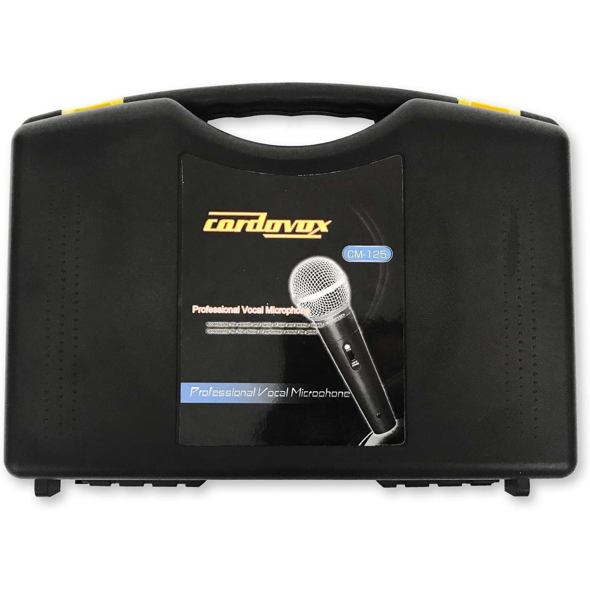 Dynamic Microphone Compatible With Interface. Set Comes With Cable & Case. Hyper Cardioid Mic With Tone Quality And On Off Switch Cordovox