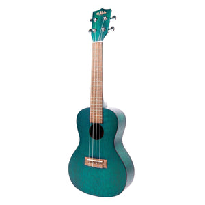 Kala Brand Music Co. Blue Exotic Mahogany, 4-String Ukulele, Right-Handed, Concert KA-CEMB Kala