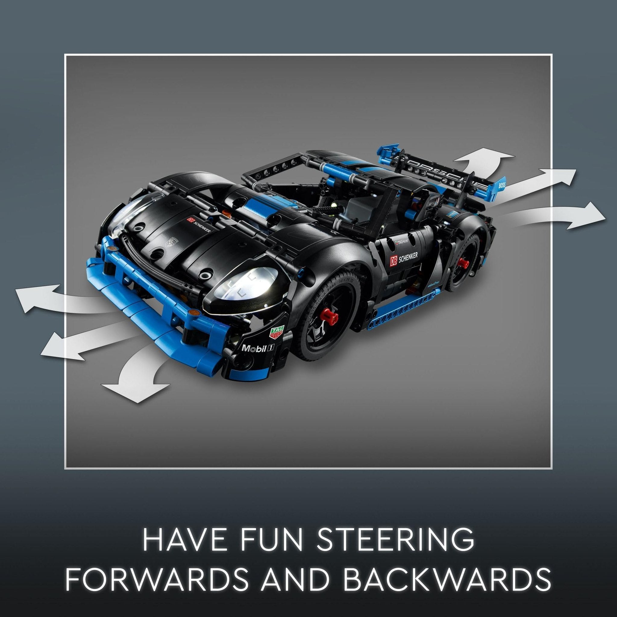 LEGO Technic Porsche GT4 e-Performance Race Car Toy, Remote Control Car with Authentic Details, Interactive Model Porsche Gift for Kids Ages 10 and Up Who Love Luxury Vehicles, 42176