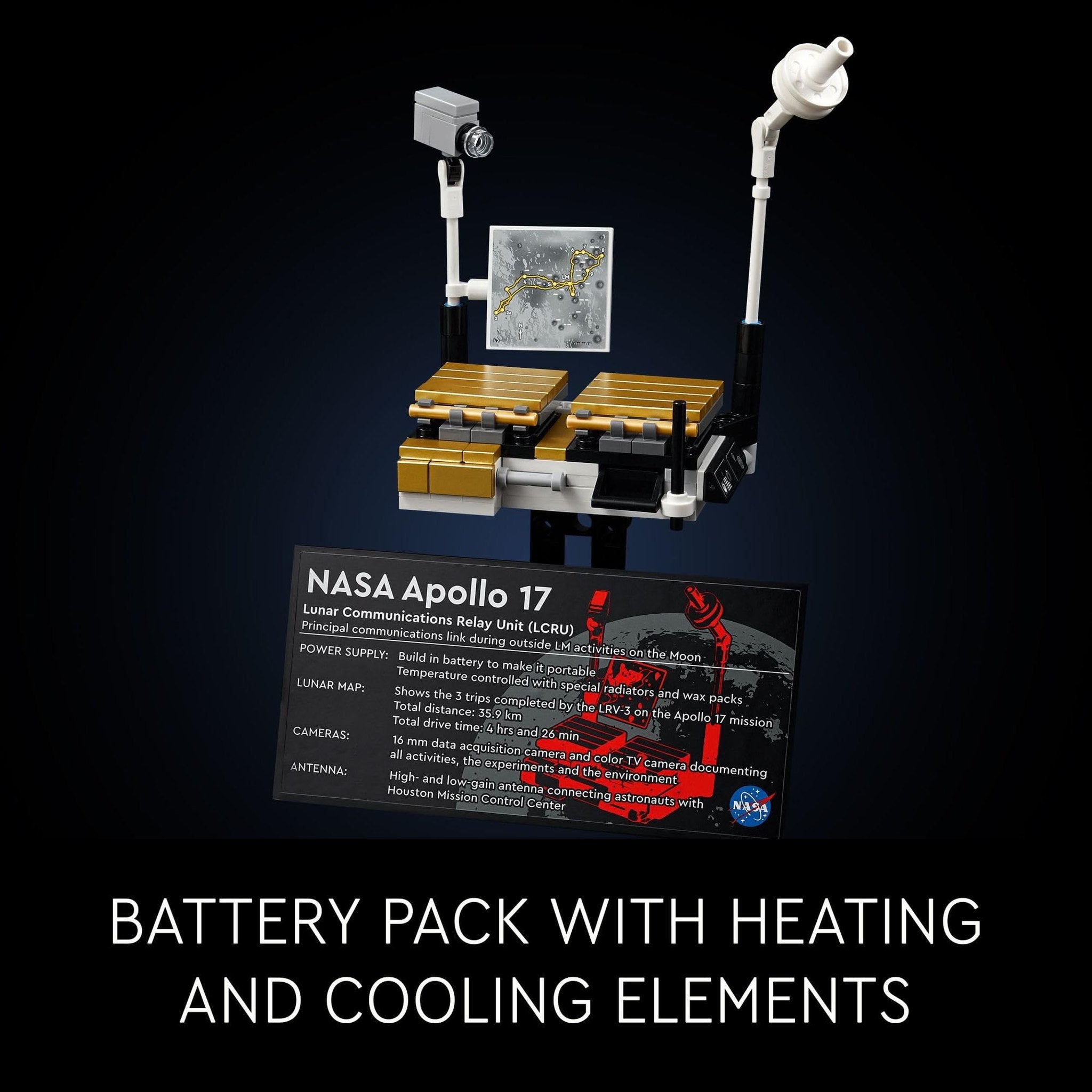 LEGO Technic NASA Apollo Lunar Roving Vehicle LRV Building Set - Collectible Set for Adults, Ages 18+ - Model Kit of Space Rover W/Authentic Details - Gift for Men & Women - 42182