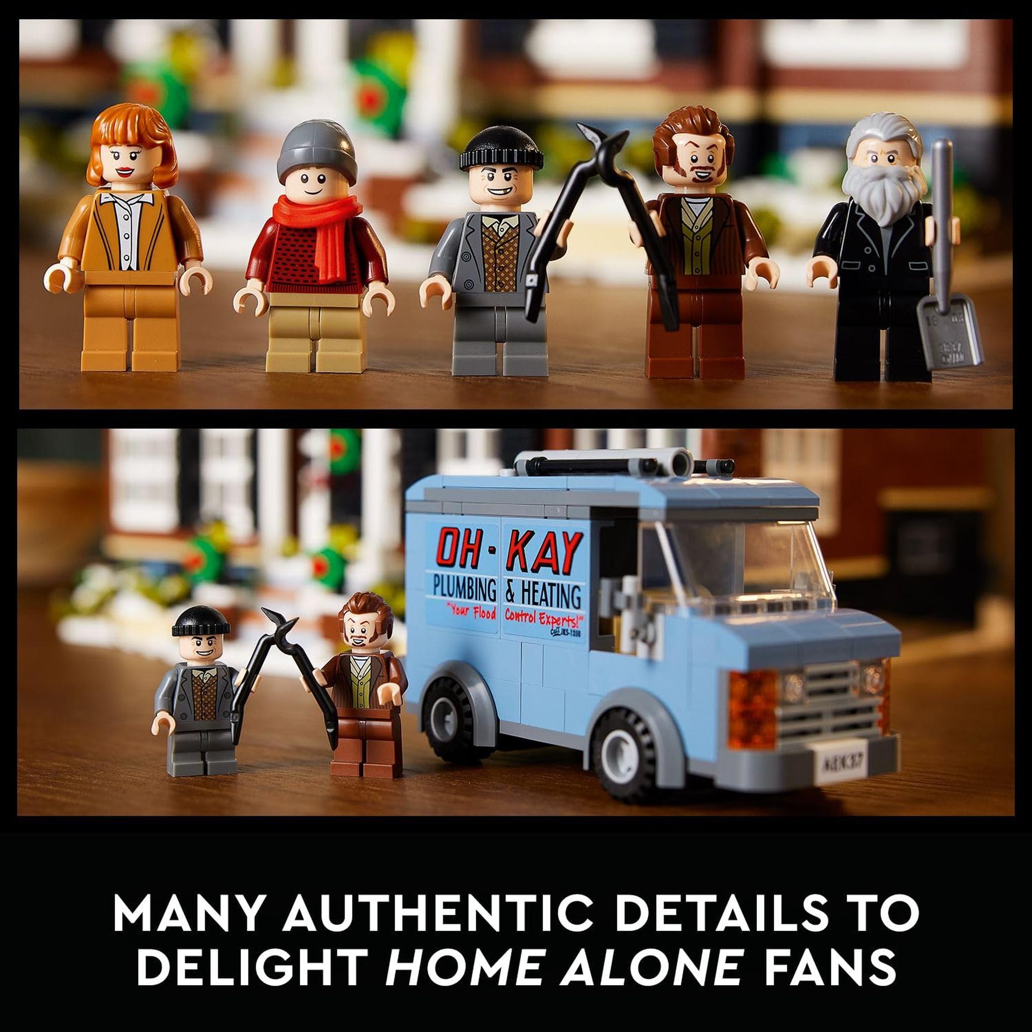 LEGO Ideas Home Alone McCallisters’ House 21330 Building Set for Adults, Movie Collectible Gift Idea with 5 Minifigures
