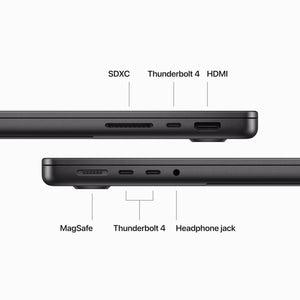 2023 Apple MacBook Pro with Apple M3 Pro Chip 14-inch, 18GB RAM, 1TB SSD Storage QWERTY English Space Black Renewed - Reconditioned Apple