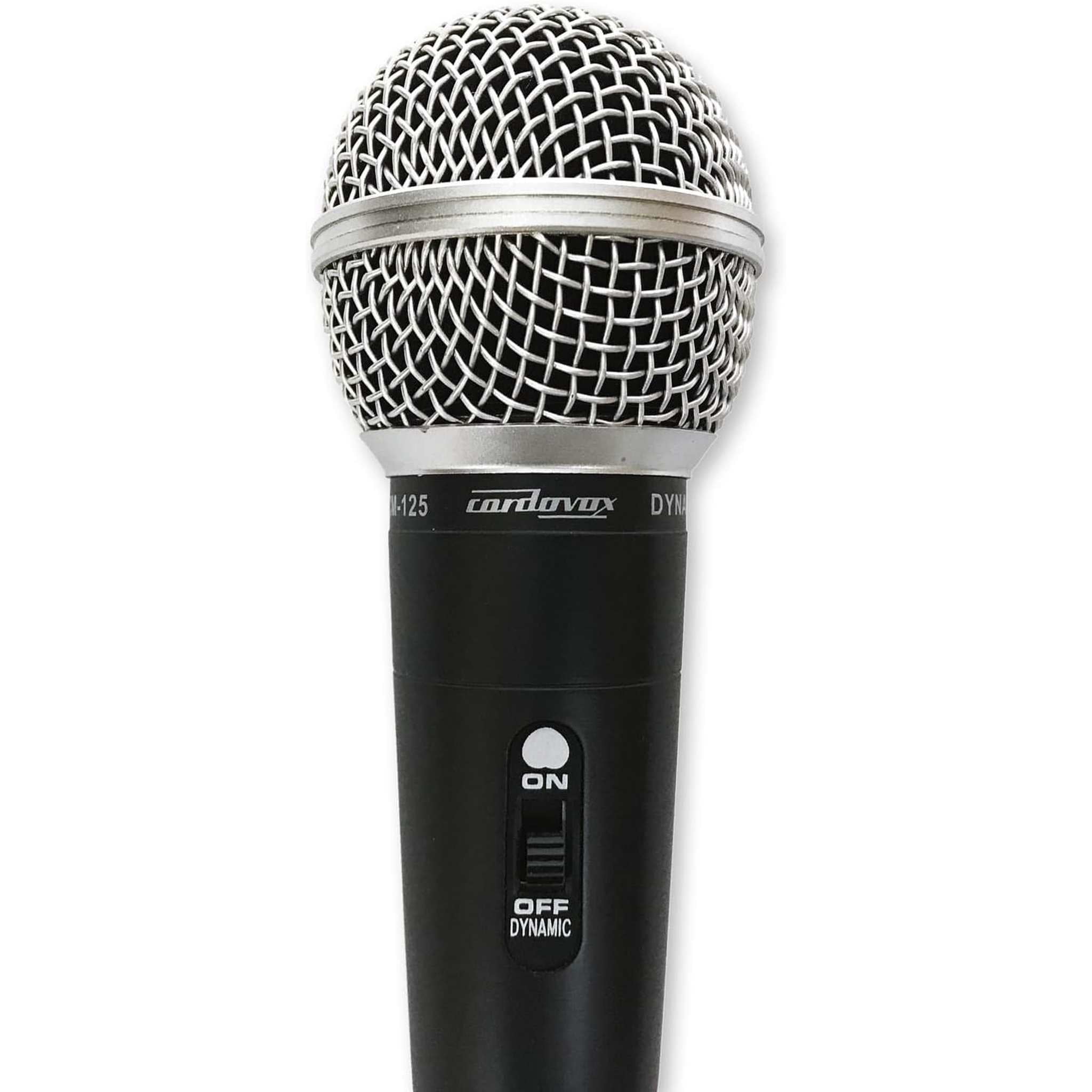 Dynamic Microphone Compatible With Interface. Set Comes With Cable & Case. Hyper Cardioid Mic With Tone Quality And On Off Switch Cordovox