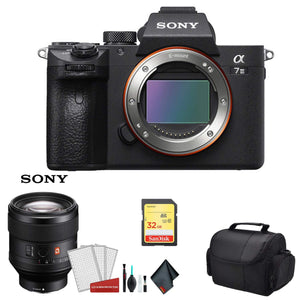 Sony Alpha a7 III Full Frame Mirrorless Digital Camera Body Only ILCE7M3/B - Bundle Kit with Sony FE 85mm f/1.4 GM Len - Used Sony