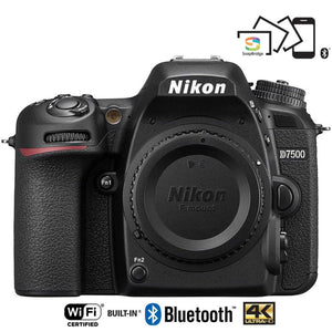 Nikon D7500 20.9MP DX-Format Wi-Fi 4K Digital SLR Camera Body - Reconditioned Nikon